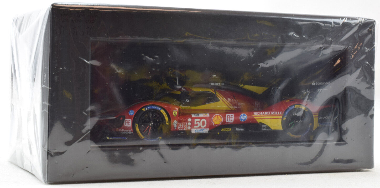Шикарный автомобиль Ferrari 499P #50 - 2024, 24 часа Ле-Мана, в масштабе 1:43, изготовленный на заказ, LSLM182