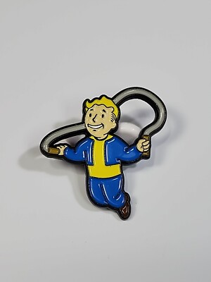 Vault Boy Lapel Pin Fallout Mascot Jumping Rope | eBay