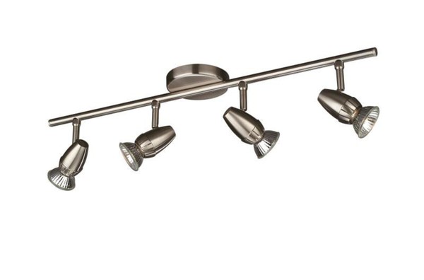Spotbalken Lotus Deckenleuchte Deckenspot 4-Flg. Silber Leuchte 54084-17-10-image