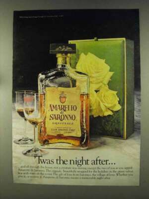 1977 Amaretto di Saronno Ad - Twas the Night After
