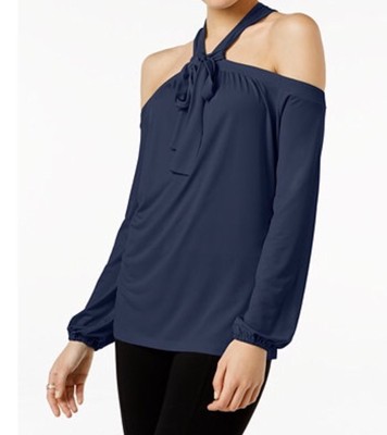 cold shoulder halter top