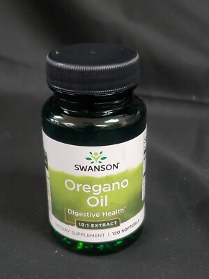 Swanson Oregano Oil 10:1 Extract 150 mg, 120 Softgels Exp. 06/2026 NEW