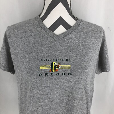 Just For Us University Of Oregon Ducks Disney Gray T-Shirt Medium USA