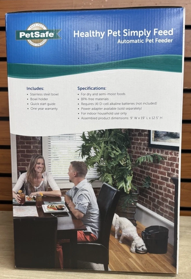 PetSafe Healthy Pet Simply Feed Automatic Dog and Cat Feeder Dispenses Dog Food - Image 3 of 4