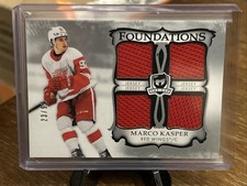 2023-24 Upper Deck The Cup Marco Kasper Foundations Quad Jersey #23/99 Red Wings