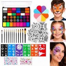 Face Painting Kit for Kid  Adult, Water-based, Beginner Friendly