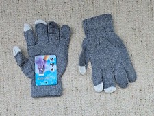 The Touch Glove Touch Screen Gloves Gray Acrylic Fashion Gloves Unisex NWT