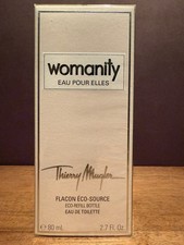Womanity by Thierry Mugler 2.7 OZ / 80 mL ECO-REFILL BOTTLE Eau De Toilette RARE