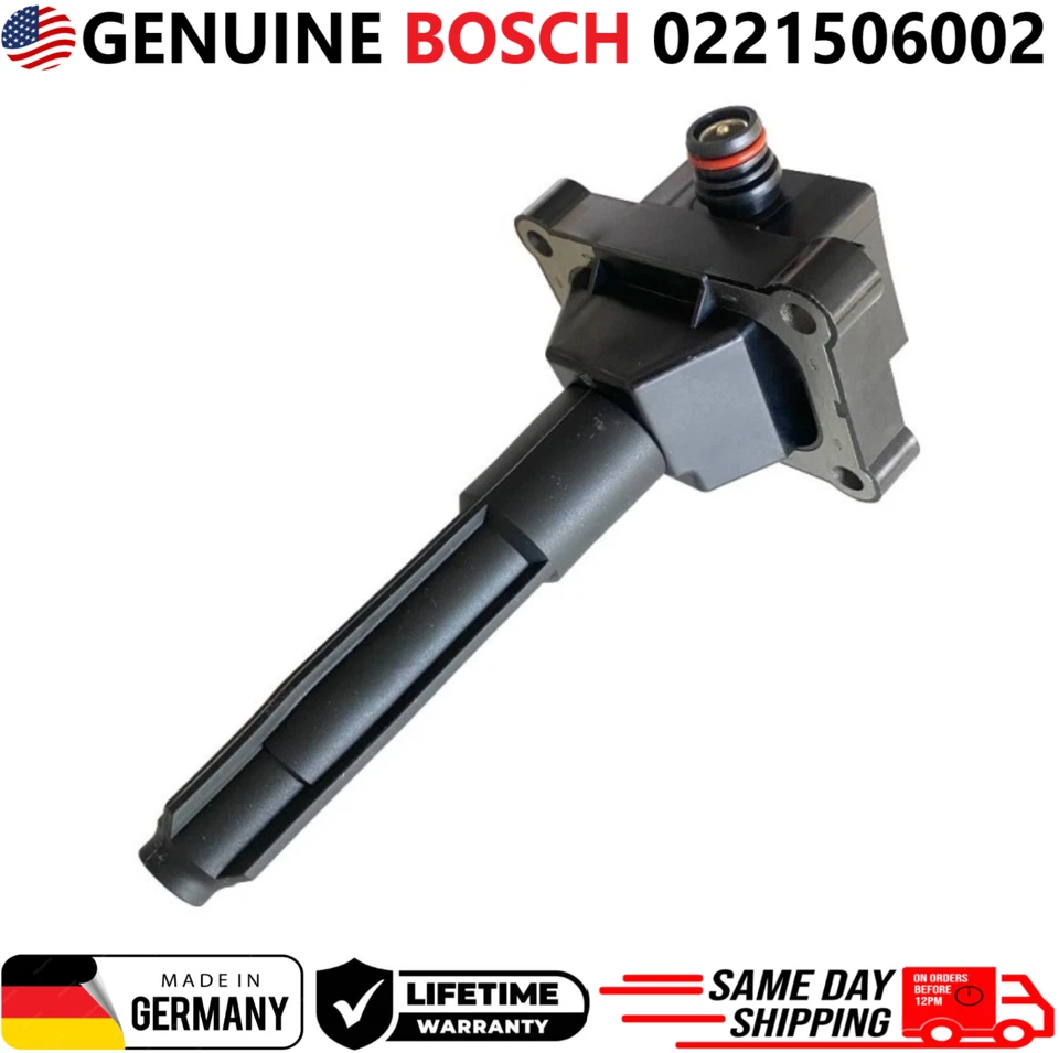 Bobina de encendido Bosch genuina para Mercedes-Benz 0221506002 1995-2000, A0001587503 Foto 3 de 4