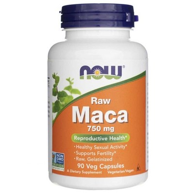 Now Foods MACA Roh RAW 750 mg 90 Kapseln