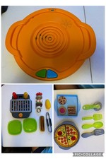 Fisher price Talking Servin Surprise Tray Grill Pizza Pretend Kitchen Toy Food