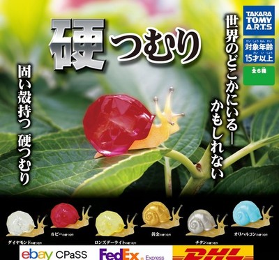 Hard snail Complete Set of 6 Capsule toy NEW JP