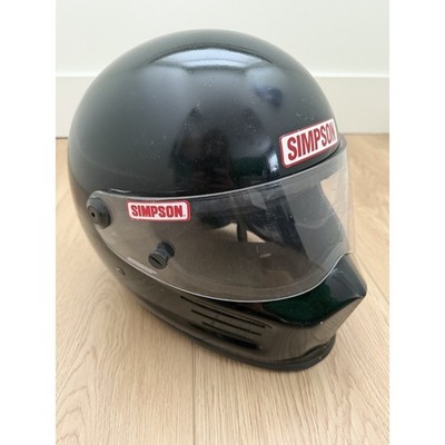 Vintage Simpson Superbandit Full Face Motorcycle Helmet Size 7 1/2