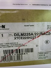 XTCE225A/22RAC24.  XTCE225H822yT.  24VAC. EATON CONTACTOR
