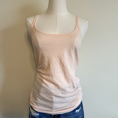 Women s American Eagle Pink White Back Tank Top Small 