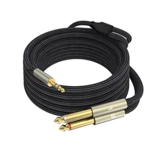 Stereo breakout cable trs to ts adapter
