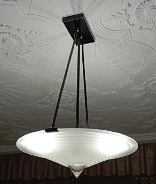 Lampara cristal/metal