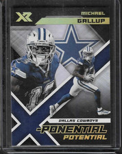 2020 Panini XR X-Ponential Potential MICHAEL GALLUP SSP 1/1 Rare #8 **1 of 1**