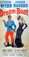 DREAMBOAT 1952 Ginger Rogers, Clifton Webb, Anne Francis US 3-SHEET POSTER