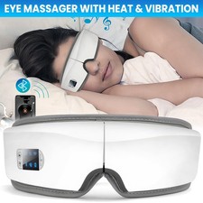 Electric Bluetooth Eye Massager Rechargeable Heat Eye Mask For Migraine Relax