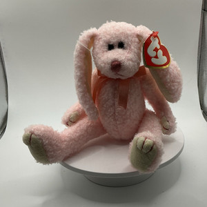 Ty Attic Treasures Strawbunny Pink Bunny Rabbit Plush Beanbag 1993 Retired