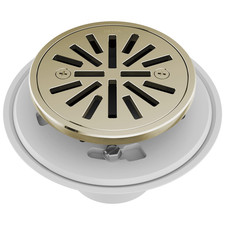 Delta Faucet 4 Inch Tile-In Round Shower Floor Drain Polished Nickel Shower