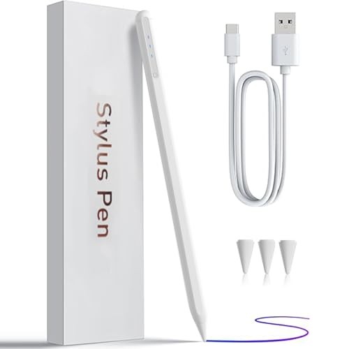 Apple Pencil for iPad 9th & 10th Gen - Stylus with Palm Rejection in White-image
