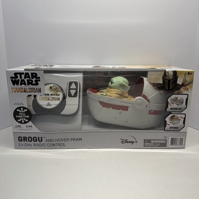 Star Wars: The Mandalorian Baby Yoda 9'' Grogu & Hover Pram Radio Remote Control