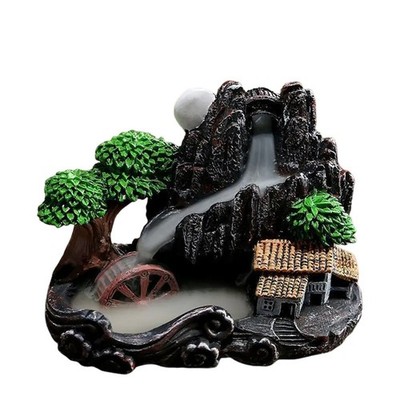 High Mountain Flowing Waterfall Backflow Weihrauchbrenner Home Fragrance Di6706