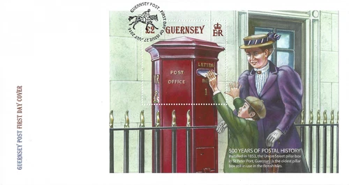 2016 Guernsey 500 Years of Postal History First Day Cover