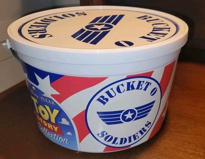 Toy Story Bucket O Soldiers 65 Green Army Men Thinkway Disney