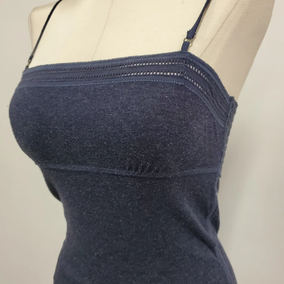 Babydoll vintage Abercrombie Fitch para mujer Y2K Preppy cami talla M coqueta azul Foto 2 de 4