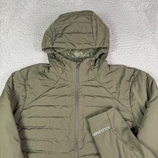 Lululemon Down For It All Hoodie Mens M Green Goose Down Puffer Insulated Jacket