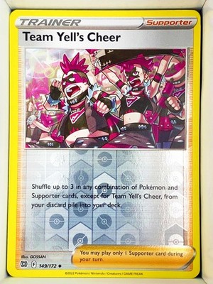 Team Yell's Cheer 149/172 Brilliant Stars 2022 English Reverse Holo