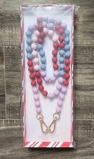 Beaded Accessory Crossbody/Phone Strap-A New Day Blue/Red/Pink/Purple NEW SEALED