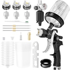 Hvlp Air Spray With 1.41.72mm Nozzles Air Compressor Regulator Air Spray...