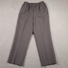 Alfred Dunner Pants Womens 10 Straight Leg Pull On Pockets Workwear Career