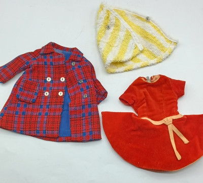 Vintage Libby Littlechap Doll Clothing Lot Remco Littlechaps Dress Coat