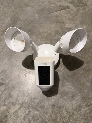 Ring Floodlight Cam Wired Plus Surveillance Camera - White