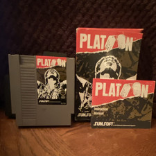 Sunsoft Platoon Shooter (NES) Game Cartridge w/ Box & Manual Included