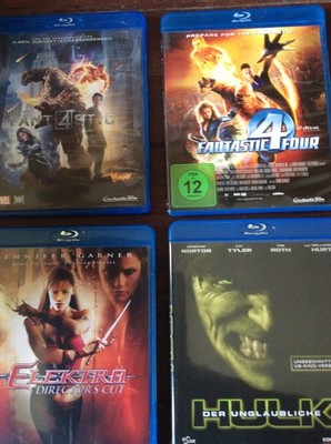 Marvel [4 Blu Ray] Der unglaubliche Hulk Elektra Directors Cut Fantastic Four 4