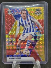 2020-21 Panini Mosaic RED GOLD /88 Roberto Lopez ROOKIE! Madrid Star RC SSP