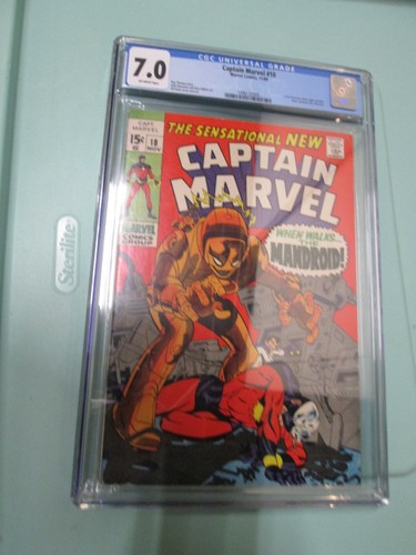 CAPTAIN MARVEL #18 - CGC 7.0 - CAROL DANVERS BEFORE MS. MARVEL