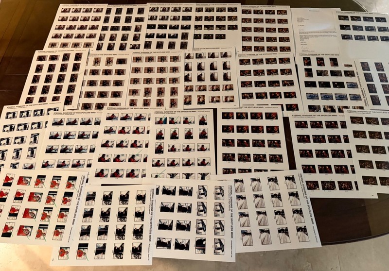 ETERNAL SUNSHINE OF THE SPOTLESS MIND KATE WINSLET CONTACT SHEET PRESS KIT PHOTO