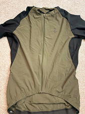 Thrudark Green/Black Solid Cycling Jersey Top Full Zip Short Sleeve XL