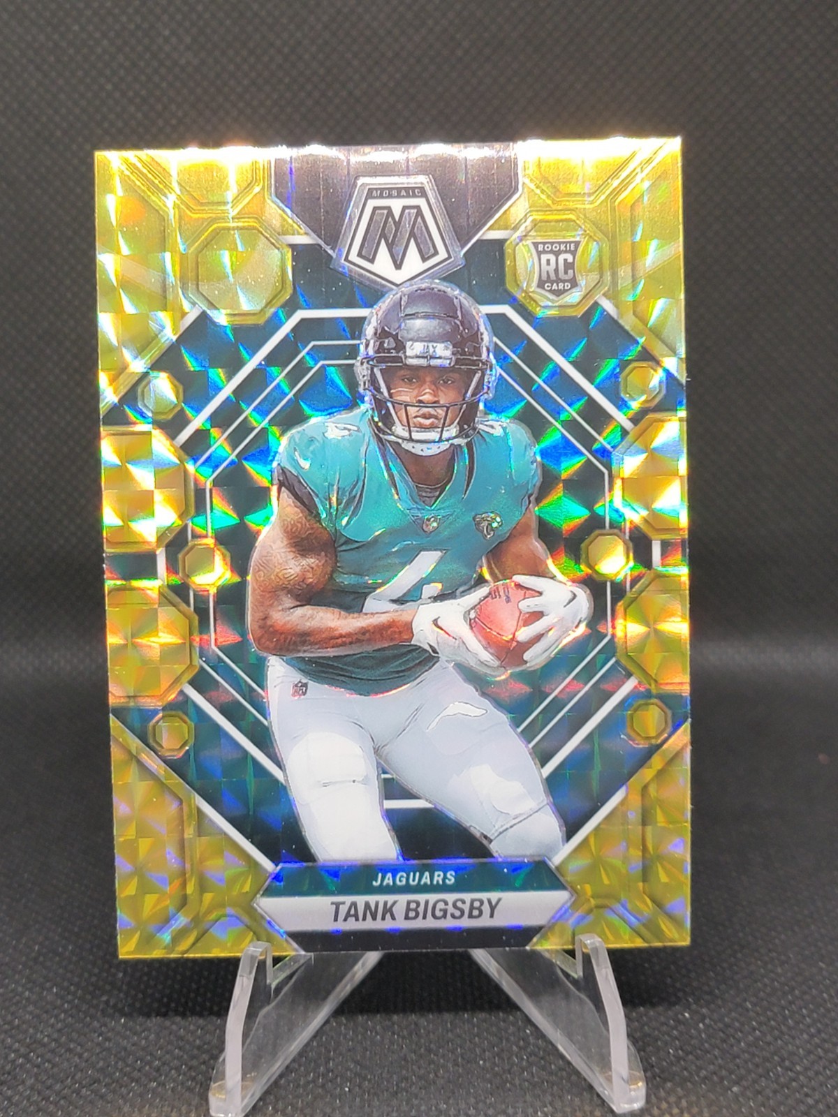 2023 Panini Mosaic - Rookies Tank Bigsby #364 Reactive Yellow Mosaic Prizm (RC)