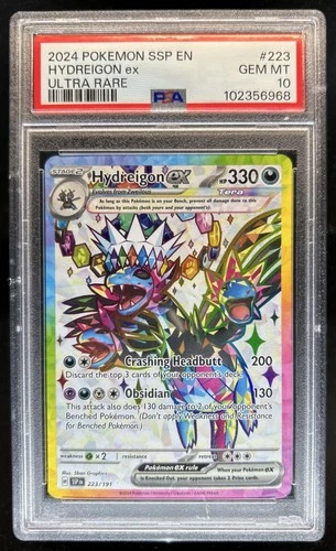 2024 Pokemon Surging Sparks Hydreigon Ex #223/191 PSA 10 GEM MINT