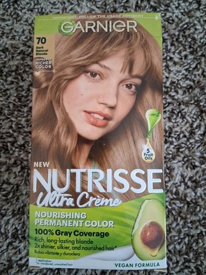 # 70 Garnier Nutrisse Nourishing Hair Color Creme Dark Natural Blonde Almond New