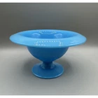 Cambridge Centerpiece Dish Bowl Pedestal Azurite Blue Milk Glass Antique 1922