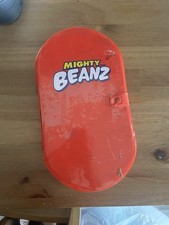 Vintage Mighty Beanz Mixed Lot of 28 With Red Collector Carrying Case